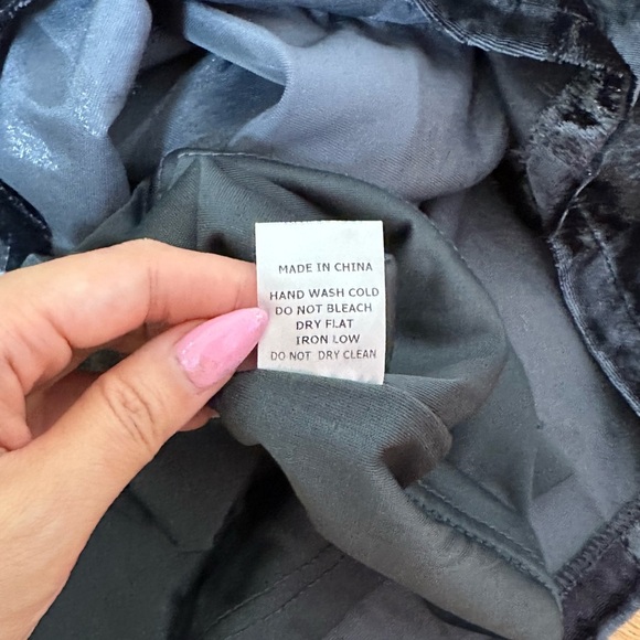 FARROW Elegant velvet sparkly striped Mini Dress - Picture 5 of 7